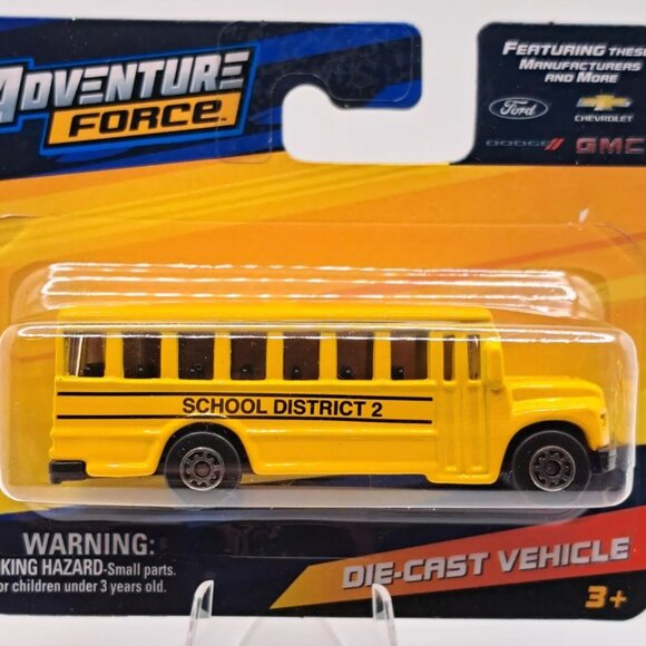 Adventure Force Die Cast Vehicle: 3" Yellow School Bus, NEW & SEALED - Picture 2 of 3